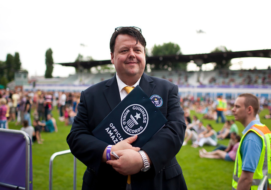 Craig Glenday as an adjudicator